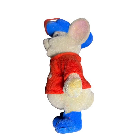 Vintage Disney the Rescuers Down‎ Under Bernard Mouse Gray Flocked Ornament - Picture 9 of 10